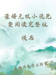豪婿無雙小說免費閱讀完整版