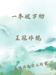 一拳破萬物