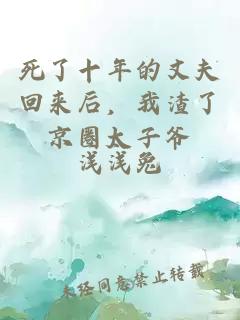 死了十年的丈夫回來后，我渣了京圈太子爺