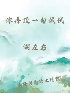 你再頂一句試試