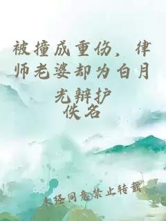 被撞成重傷，律師老婆卻為白月光辯護(hù)