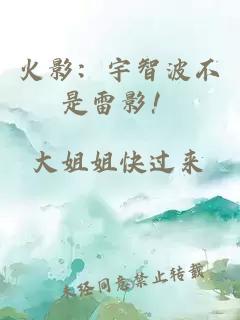 火影：宇智波不是雷影！