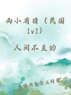 兩小有猜（民國(guó) 1v1）