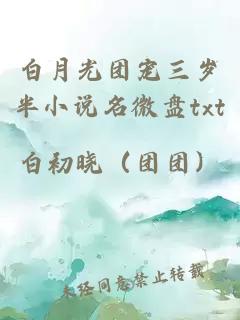 白月光團(tuán)寵三歲半小說名微盤txt