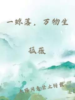 一鯨落，萬物生