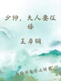 少帥，夫人要征婚