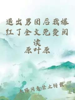 退出男團(tuán)后我爆紅了全文免費(fèi)閱讀