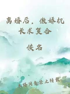 離婚后，傲嬌機長(cháng)求復合