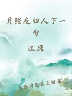 月照夜歸人下一句