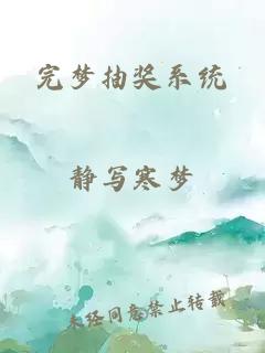 完夢抽獎系統(tǒng)