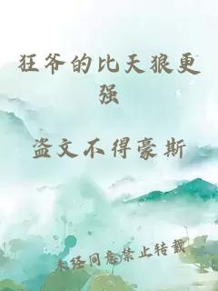 狂爺?shù)谋忍炖歉鼜?qiáng)