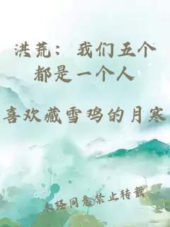 洪荒：我們五個(gè)都是一個(gè)人